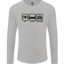 Eat Sleep 4X4 Off Road Roading Car Mens Long Sleeve T-Shirt Sports Grey