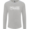 Eat Sleep 4X4 Off Road Roading Car Mens Long Sleeve T-Shirt Sports Grey