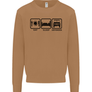 Eat Sleep 4X4 Off Road Roading Car Mens Sweatshirt Jumper Caramel Latte