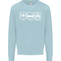 Eat Sleep 4X4 Off Road Roading Car Mens Sweatshirt Jumper Light Blue