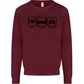 Eat Sleep 4X4 Off Road Roading Car Mens Sweatshirt Jumper Maroon