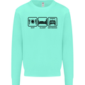 Eat Sleep 4X4 Off Road Roading Car Mens Sweatshirt Jumper Peppermint