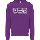 Eat Sleep 4X4 Off Road Roading Car Mens Sweatshirt Jumper Purple