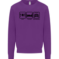 Eat Sleep 4X4 Off Road Roading Car Mens Sweatshirt Jumper Purple