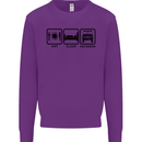 Eat Sleep 4X4 Off Road Roading Car Mens Sweatshirt Jumper Purple