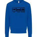 Eat Sleep 4X4 Off Road Roading Car Mens Sweatshirt Jumper Royal Blue