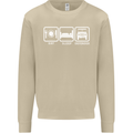 Eat Sleep 4X4 Off Road Roading Car Mens Sweatshirt Jumper Sand