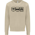 Eat Sleep 4X4 Off Road Roading Car Mens Sweatshirt Jumper Sand