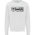 Eat Sleep 4X4 Off Road Roading Car Mens Sweatshirt Jumper White