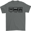 Eat Sleep 4X4 Off Road Roading Car Mens T-Shirt Cotton Gildan Charcoal