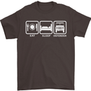 Eat Sleep 4X4 Off Road Roading Car Mens T-Shirt Cotton Gildan Dark Chocolate