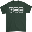 Eat Sleep 4X4 Off Road Roading Car Mens T-Shirt Cotton Gildan Forest Green