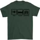 Eat Sleep 4X4 Off Road Roading Car Mens T-Shirt Cotton Gildan Forest Green