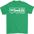 Eat Sleep 4X4 Off Road Roading Car Mens T-Shirt Cotton Gildan Irish Green