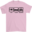 Eat Sleep 4X4 Off Road Roading Car Mens T-Shirt Cotton Gildan Light Pink