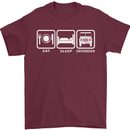 Eat Sleep 4X4 Off Road Roading Car Mens T-Shirt Cotton Gildan Maroon