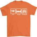 Eat Sleep 4X4 Off Road Roading Car Mens T-Shirt Cotton Gildan Orange
