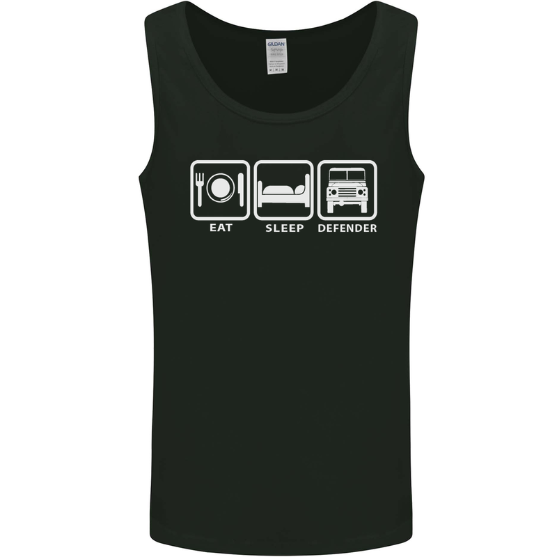 Eat Sleep 4X4 Off Road Roading Car Mens Vest Tank Top Black