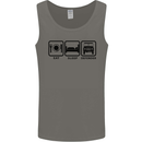 Eat Sleep 4X4 Off Road Roading Car Mens Vest Tank Top Charcoal