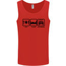 Eat Sleep 4X4 Off Road Roading Car Mens Vest Tank Top Red