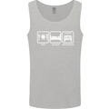 Eat Sleep 4X4 Off Road Roading Car Mens Vest Tank Top Sports Grey