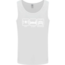 Eat Sleep 4X4 Off Road Roading Car Mens Vest Tank Top White