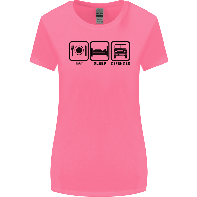 Eat Sleep 4X4 Off Road Roading Car Womens Wider Cut T-Shirt Azalea