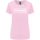 Eat Sleep 4X4 Off Road Roading Car Womens Wider Cut T-Shirt Light Pink