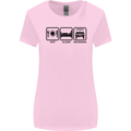 Eat Sleep 4X4 Off Road Roading Car Womens Wider Cut T-Shirt Light Pink