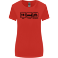 Eat Sleep 4X4 Off Road Roading Car Womens Wider Cut T-Shirt Red