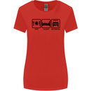 Eat Sleep 4X4 Off Road Roading Car Womens Wider Cut T-Shirt Red