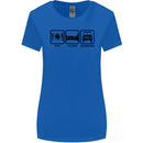 Eat Sleep 4X4 Off Road Roading Car Womens Wider Cut T-Shirt Royal Blue