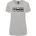 Eat Sleep 4X4 Off Road Roading Car Womens Wider Cut T-Shirt Sports Grey