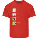 Eat Sleep Anime Repeat Kids T-Shirt Childrens Red