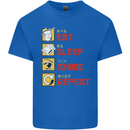 Eat Sleep Anime Repeat Kids T-Shirt Childrens Royal Blue