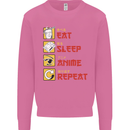 Eat Sleep Anime Repeat Mens Sweatshirt Jumper Azalea