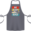 Eat Sleep DJ Repeat DJing Music Cotton Apron 100% Organic Steel