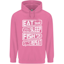 Eat Sleep Fish Funny Fishing Fisherman Childrens Kids Hoodie Azalea