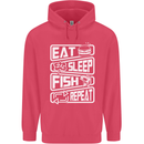 Eat Sleep Fish Funny Fishing Fisherman Childrens Kids Hoodie Heliconia