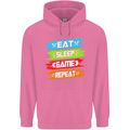 Eat Sleep Game Funny Gamer Gamming Childrens Kids Hoodie Azalea
