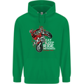 Eat Sleep Ride Motocross Dirt Bike MotoX Childrens Kids Hoodie Irish Green