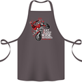 Eat Sleep Ride Motocross Dirt Bike MotoX Cotton Apron 100% Organic Dark Grey