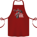 Eat Sleep Ride Motocross Dirt Bike MotoX Cotton Apron 100% Organic Maroon