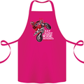 Eat Sleep Ride Motocross Dirt Bike MotoX Cotton Apron 100% Organic Pink