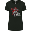 Eat Sleep Ride Motocross Dirt Bike MotoX Womens Wider Cut T-Shirt Black
