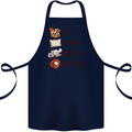 Eat Sleep Smoke Weed Repeat Drugs Cannabis Cotton Apron 100% Organic Navy Blue