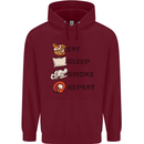 Eat Sleep Smoke Weed Repeat Drugs Cannabis Mens 80% Cotton Hoodie Maroon