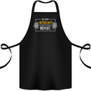 Eat Sleep Squat Repeat Gym Training Top Cotton Apron 100% Organic Black