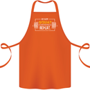Eat Sleep Squat Repeat Gym Training Top Cotton Apron 100% Organic Orange