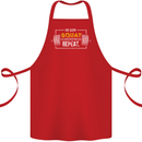 Eat Sleep Squat Repeat Gym Training Top Cotton Apron 100% Organic Red